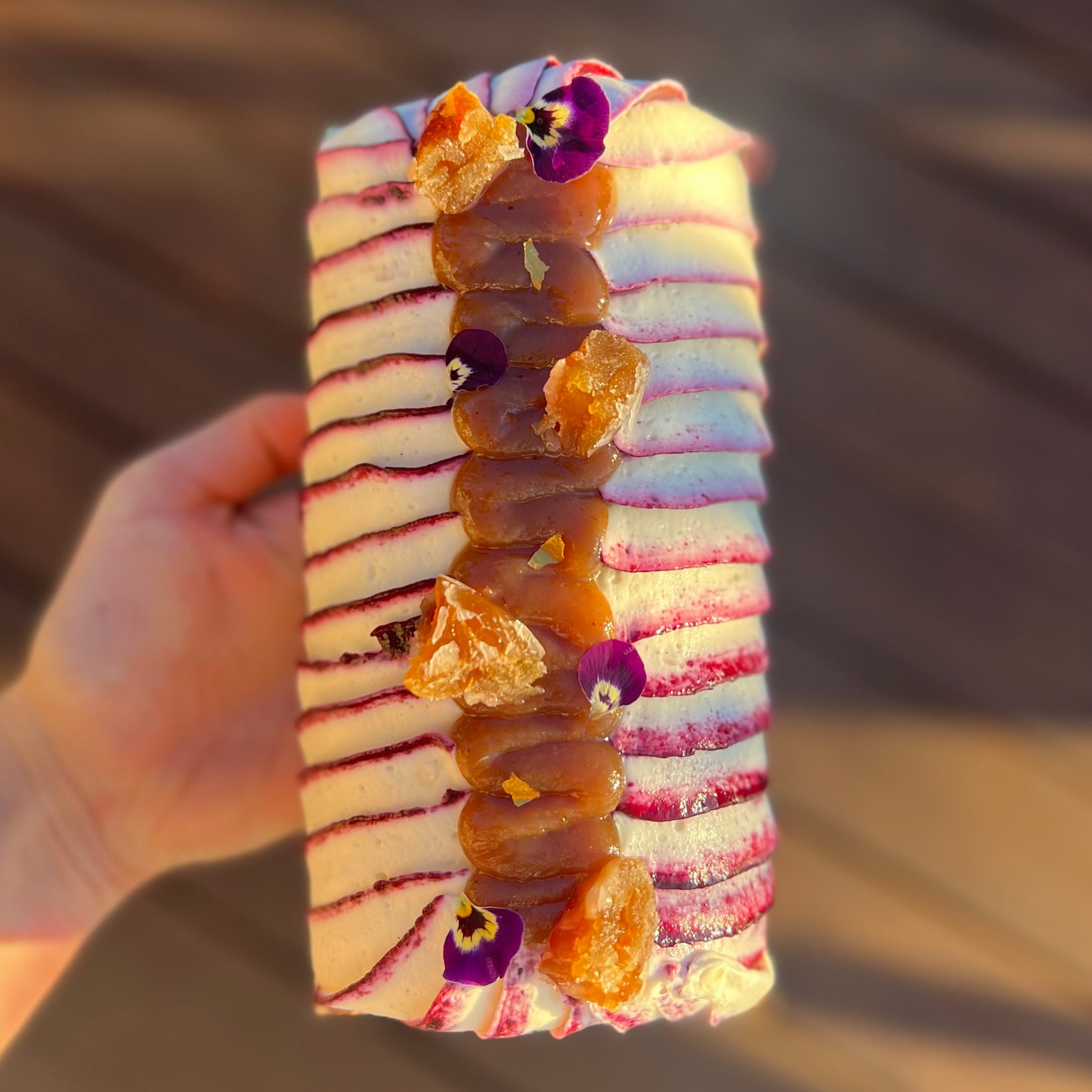 La Bûche Marron-Cassis